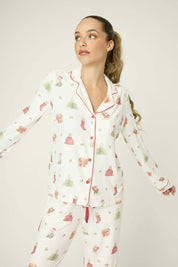 Pyjama-Set aus Butter-Jersey - 102-off-white - Weiß