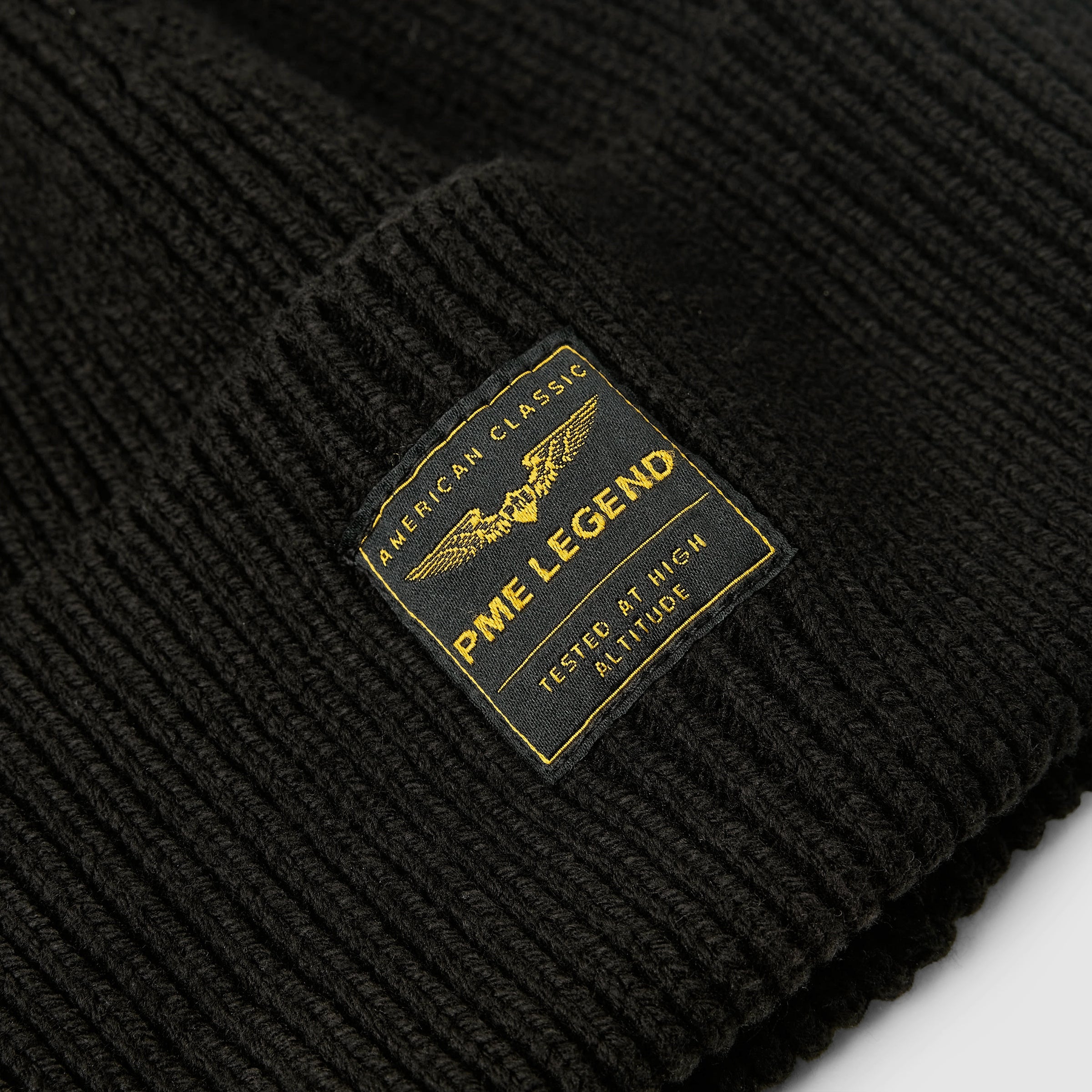 Strickmütze aus Baumwollmix - 999-Black - Schwarz