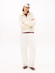 Strickpullover aus Bio-Baumwolle - AEF-BEIGE - Creme