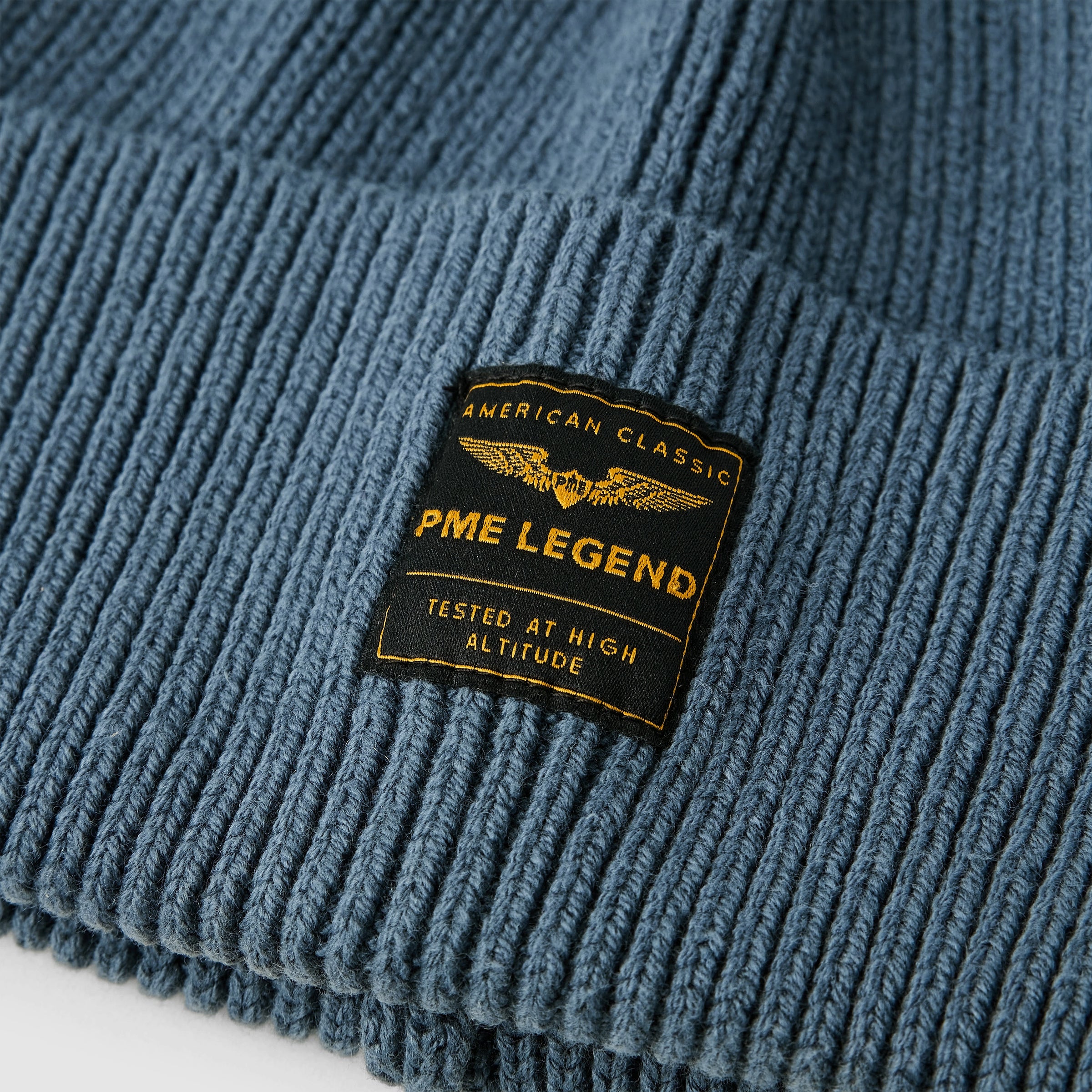 Strickmütze aus Baumwollmix - 5301-Vintage Indigo - Blau