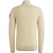 Strickpullover mit Troyerkragen - 7013-Bone White - Creme