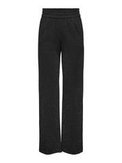 Schlupfhose Wide Leg - Black/SILVER LUREX - Schwarz