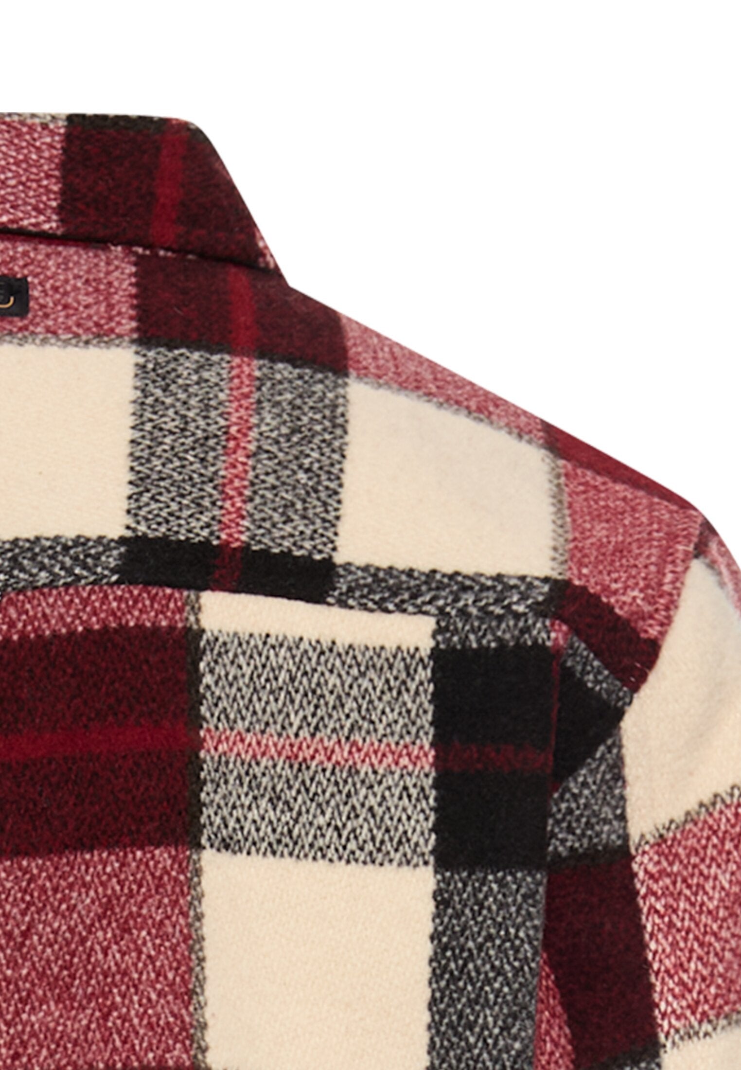 Overshirt aus Wollmix - 57-Amber Red - Rot