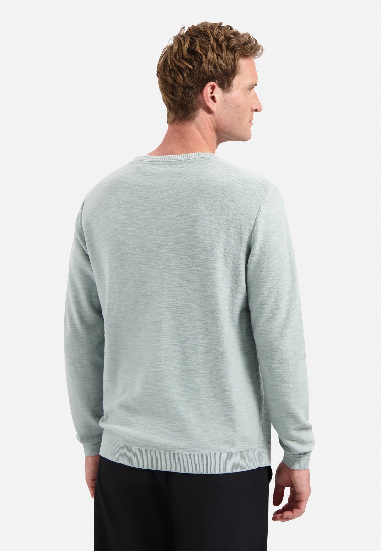 Pullover aus Baumwolle - 138-Dusty Blue - Grün