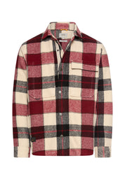 Overshirt aus Wollmix - 57-Amber Red - Rot