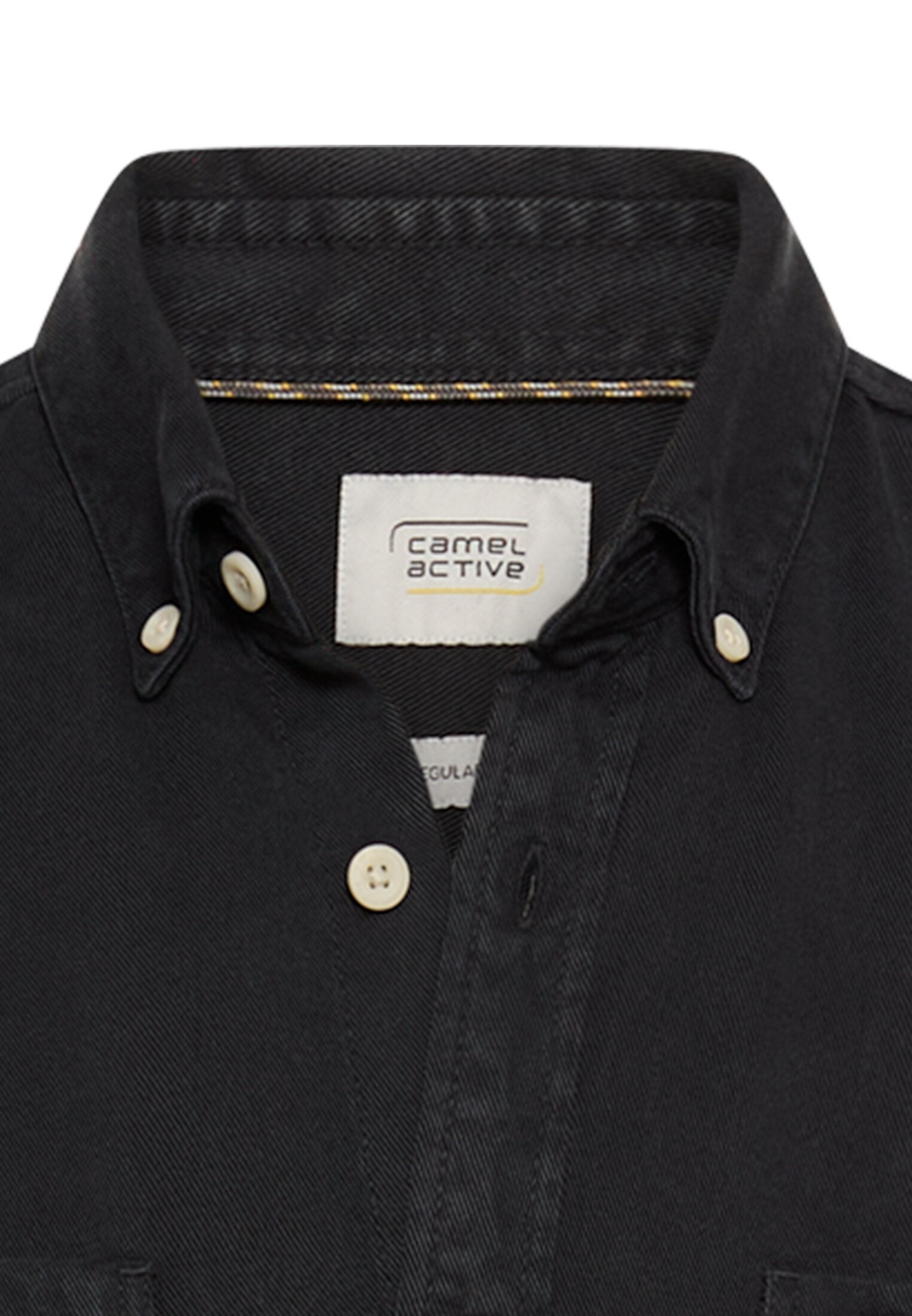 Freizeithemd Regular Fit - 88-Asphalt - Schwarz