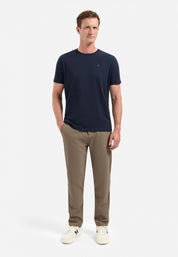 T-Shirt Rundhals - 078-Night - Blau