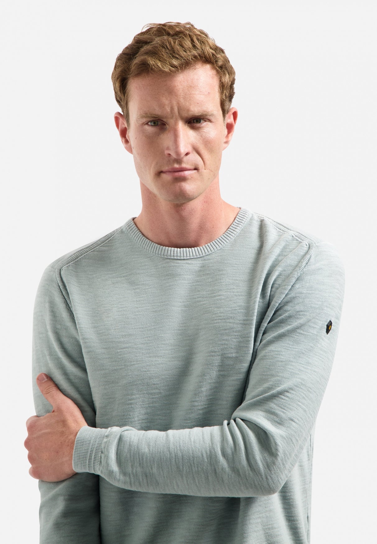 Pullover aus Baumwolle - 138-Dusty Blue - Grün