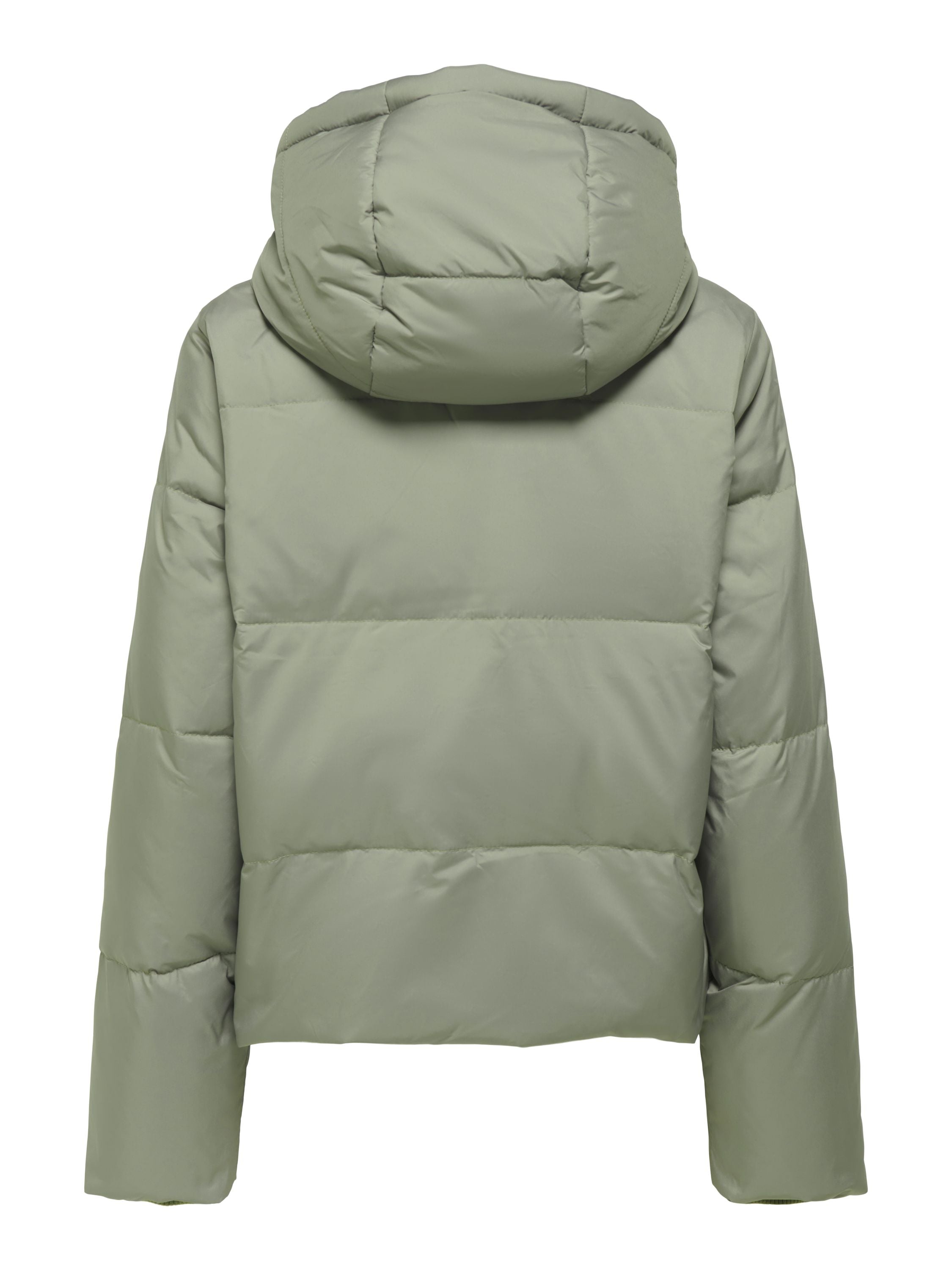 Daunenjacke mit Kapuze - Vetiver - Grün