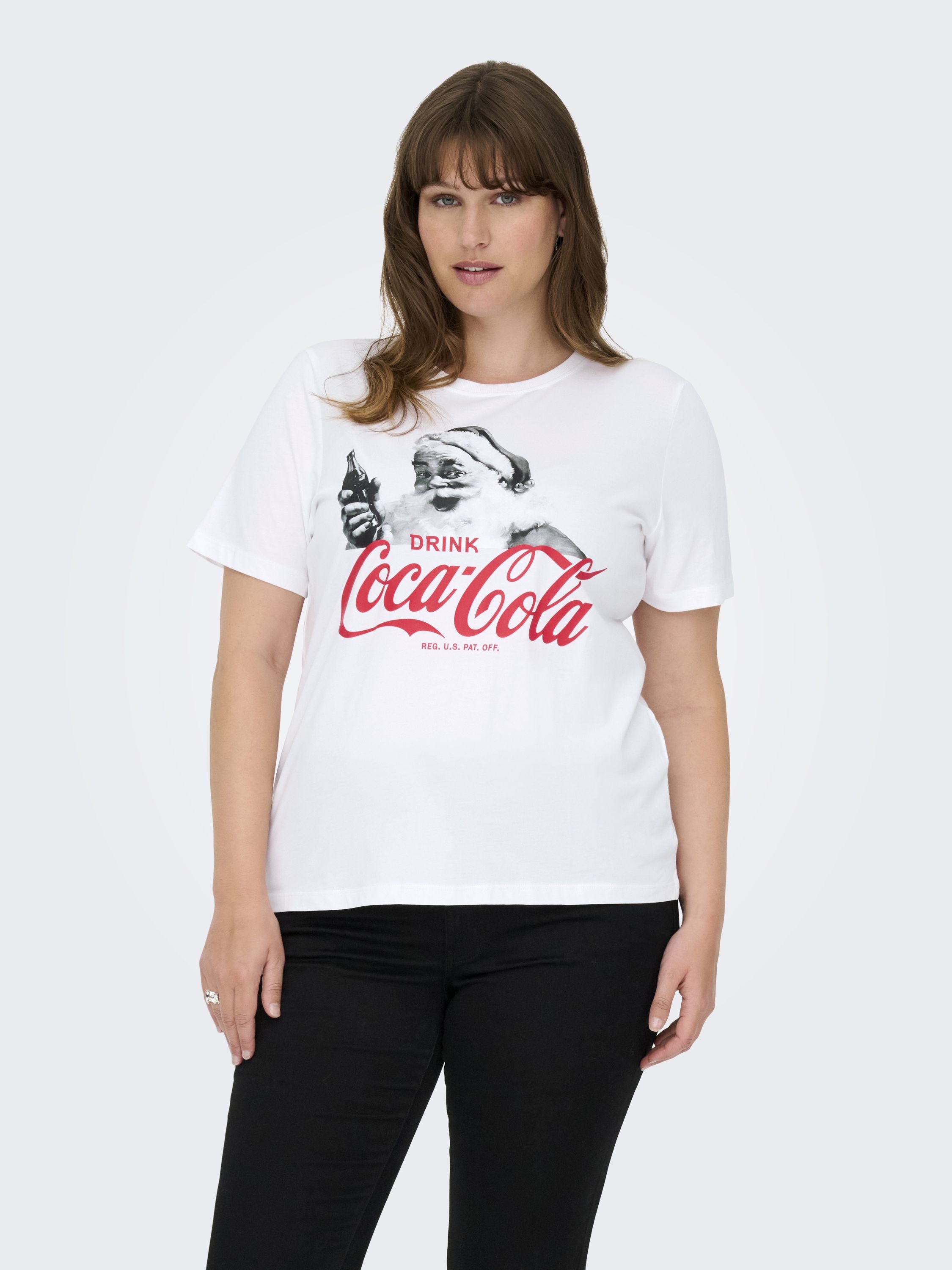 T-Shirt COCA COLA aus Bio-Baumwolle - White/COCA COLA SANTA - Weiß