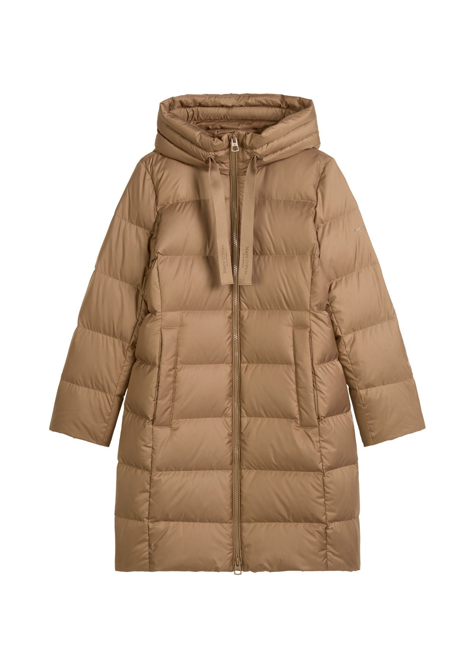 Daunenmantel mit Kapuze - 752-melted nougat - Braun