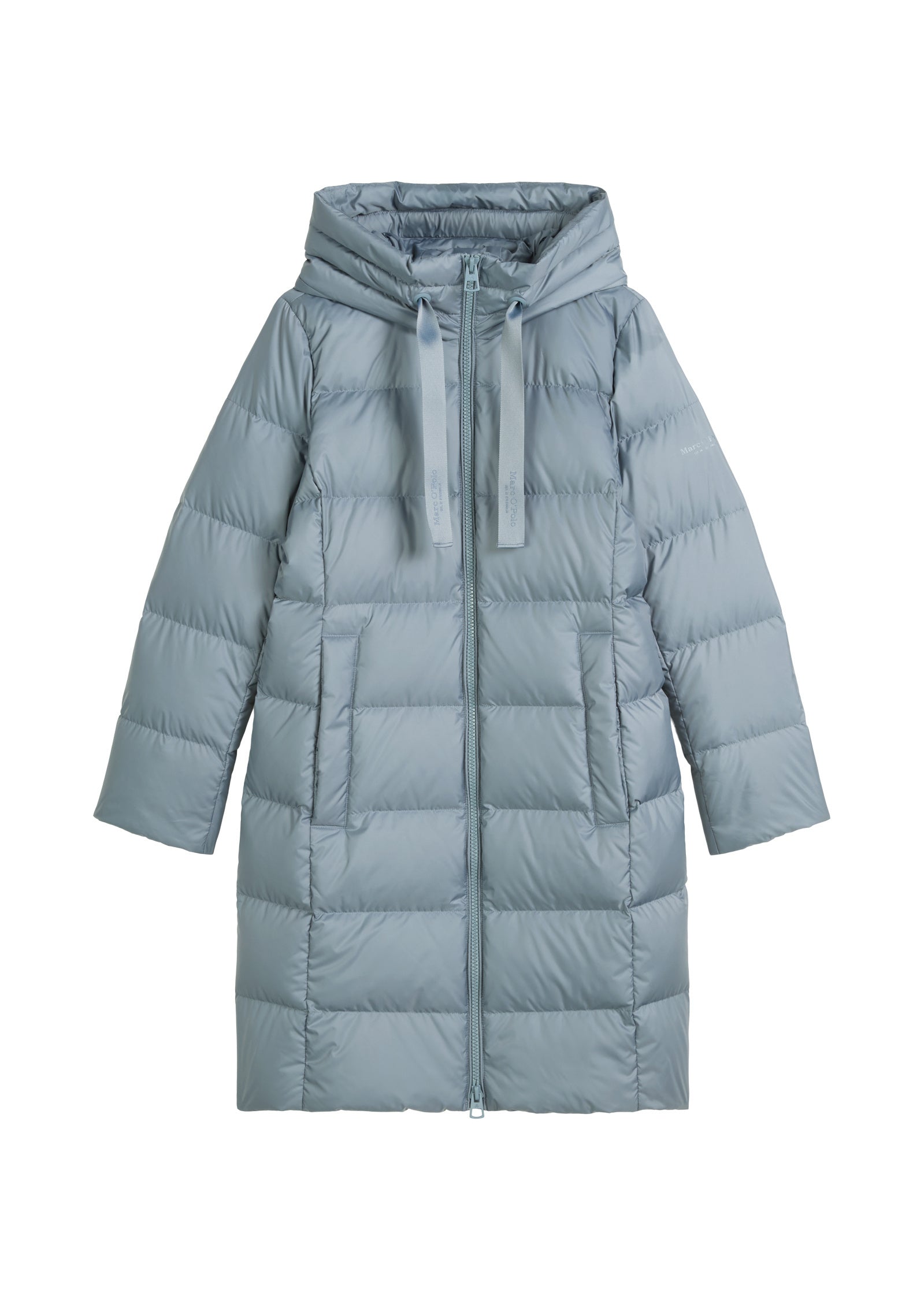 Daunenmantel mit Kapuze - 4742-Slate Blue - Blau