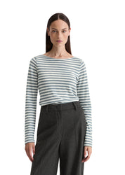 Langarmshirt gestreift - H79-multi/ slate blue - Blau