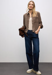 Cordhemd aus Baumwolle - 16911-silk brown - Braun