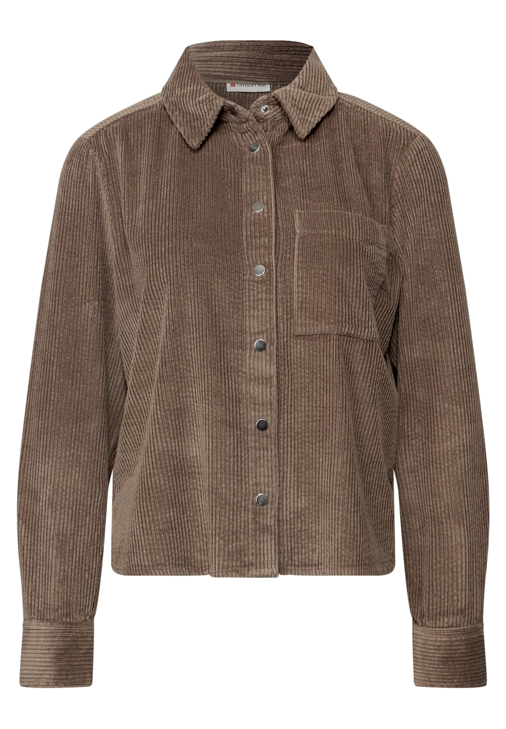 Cordhemd aus Baumwolle - 16911-silk brown - Braun