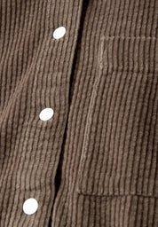 Cordhemd aus Baumwolle - 16911-silk brown - Braun