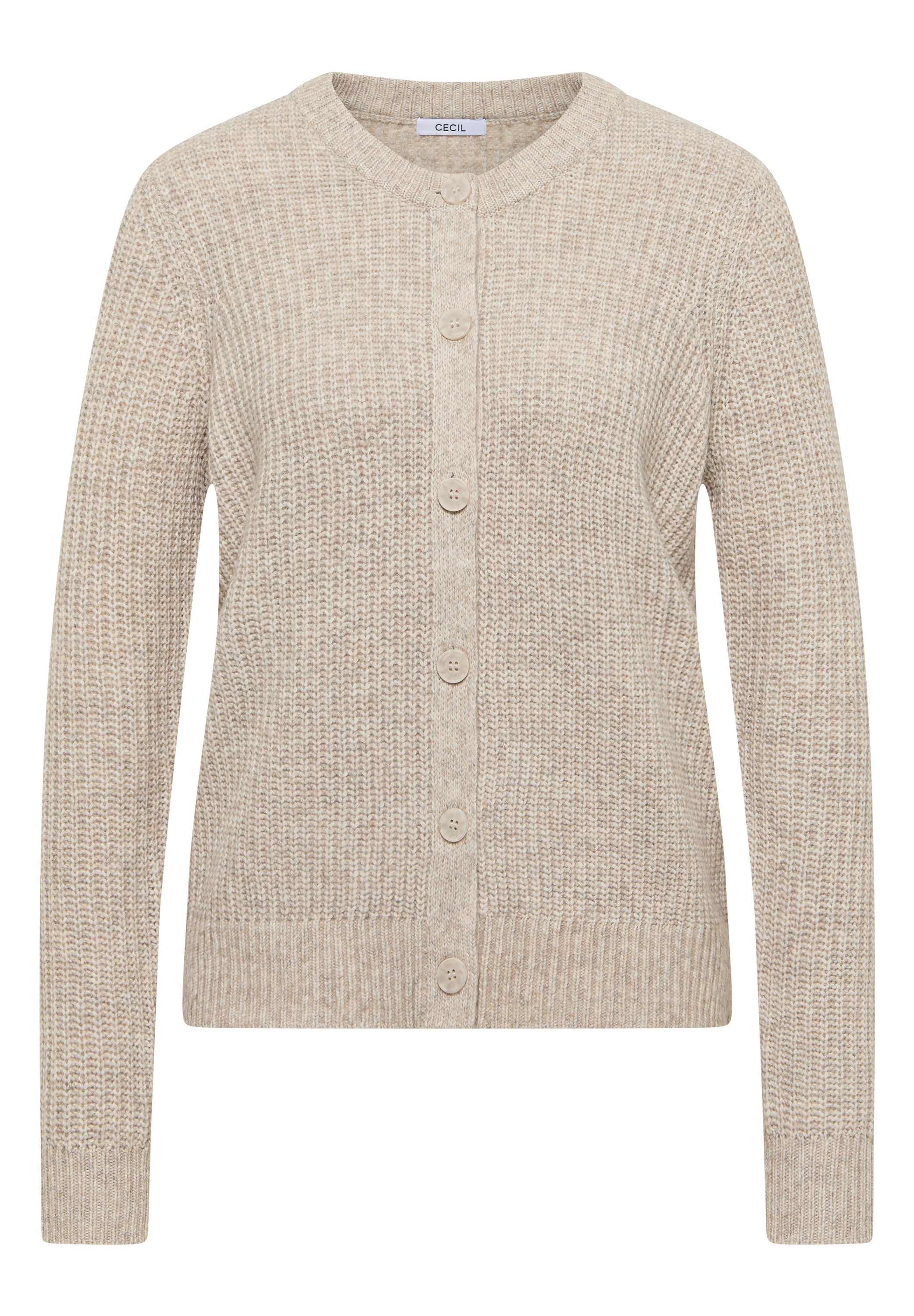 Strickjacke - 16836 toffee cream melange - Beige