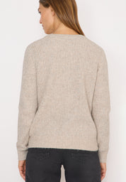 Strickjacke - 16836 toffee cream melange - Beige