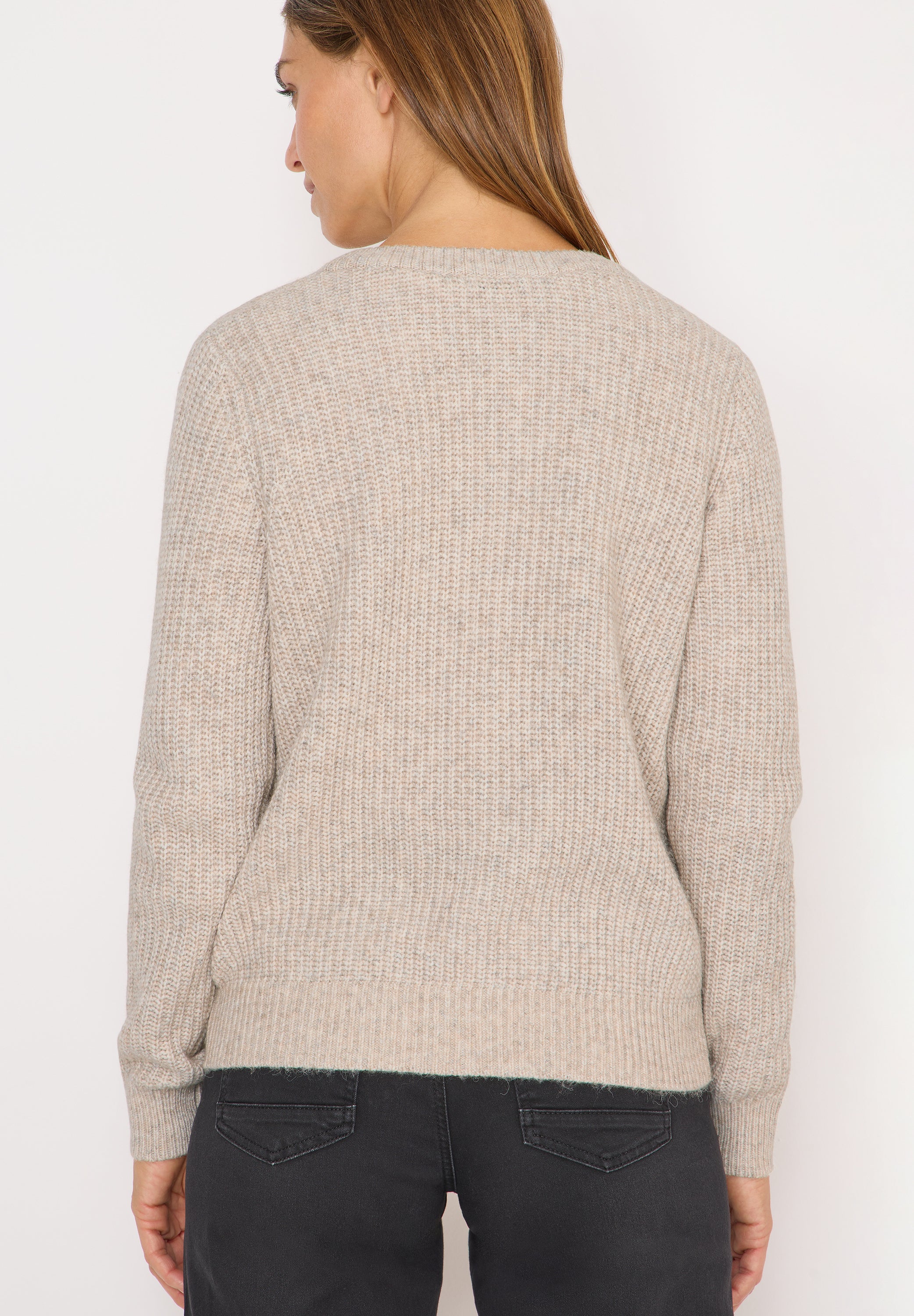 Strickjacke - 16836 toffee cream melange - Beige