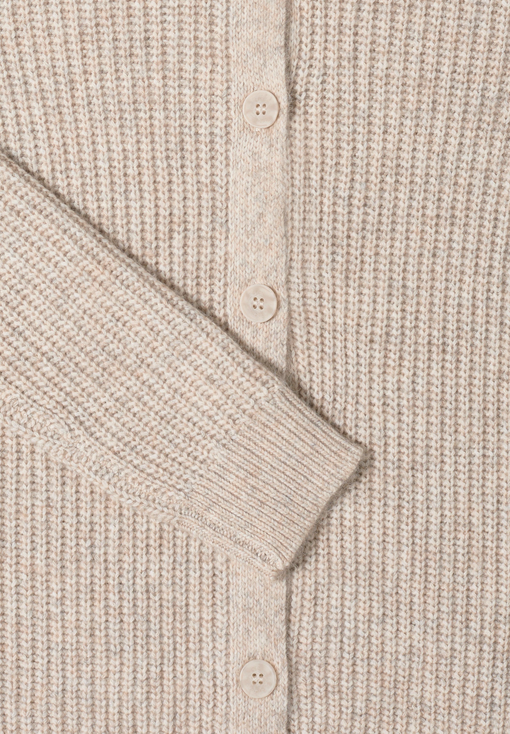 Strickjacke - 16836 toffee cream melange - Beige