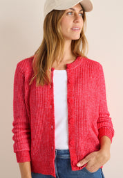 Strickjacke - 16973 fiery red melange - Rot