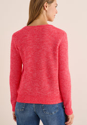 Strickjacke - 16973 fiery red melange - Rot