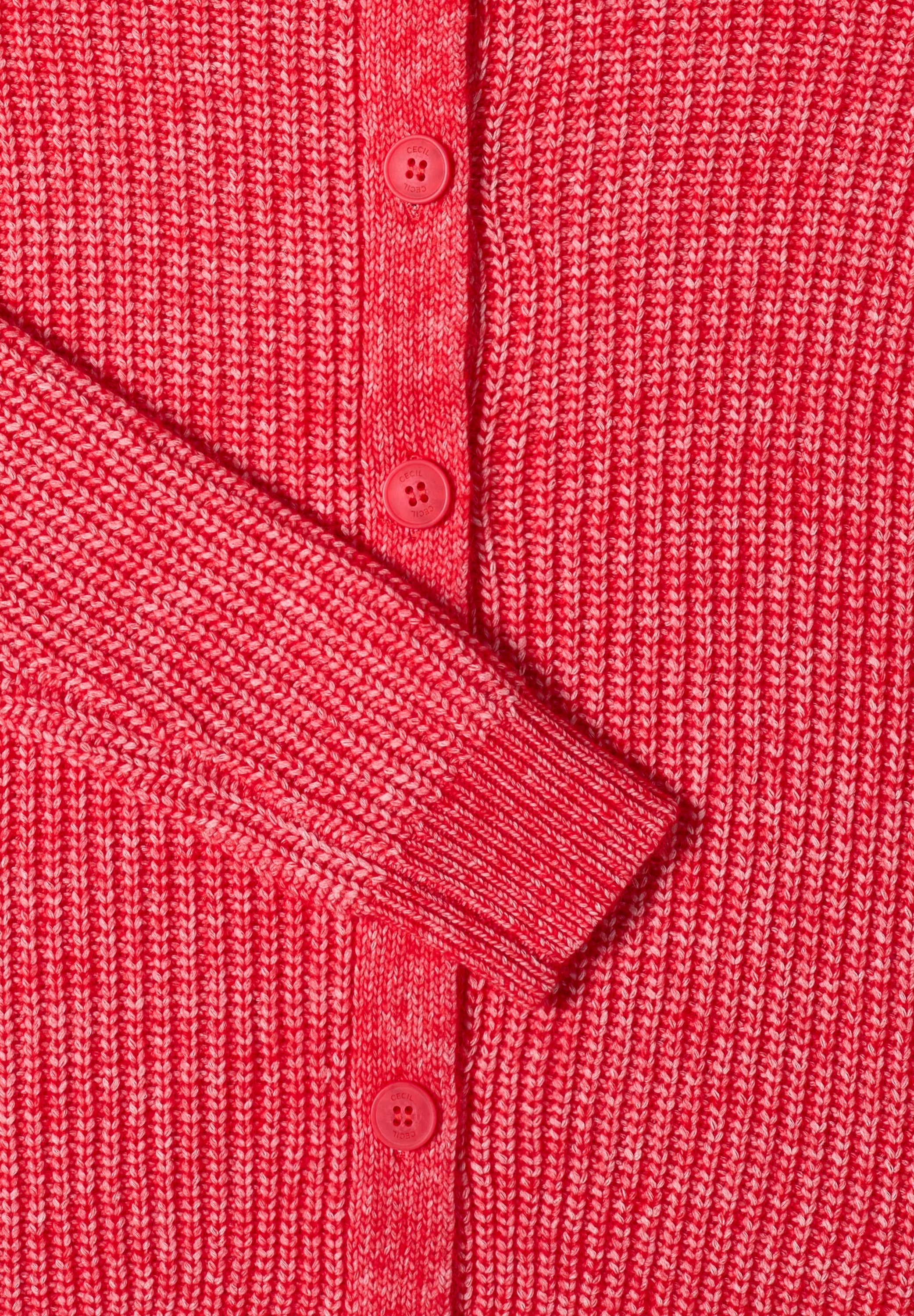 Strickjacke - 16973 fiery red melange - Rot