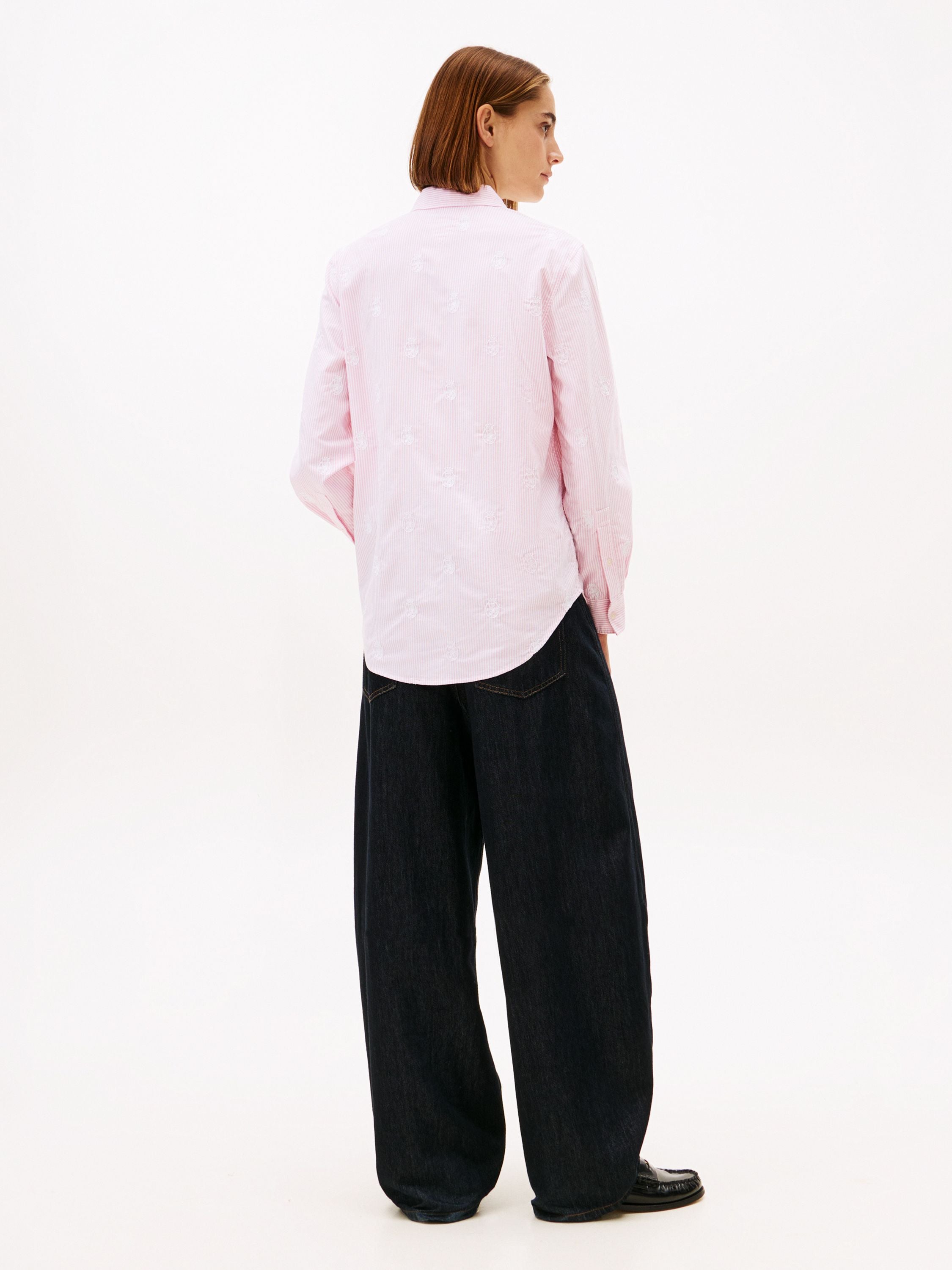 Bluse gestreift - 04J-PINK - Rosa