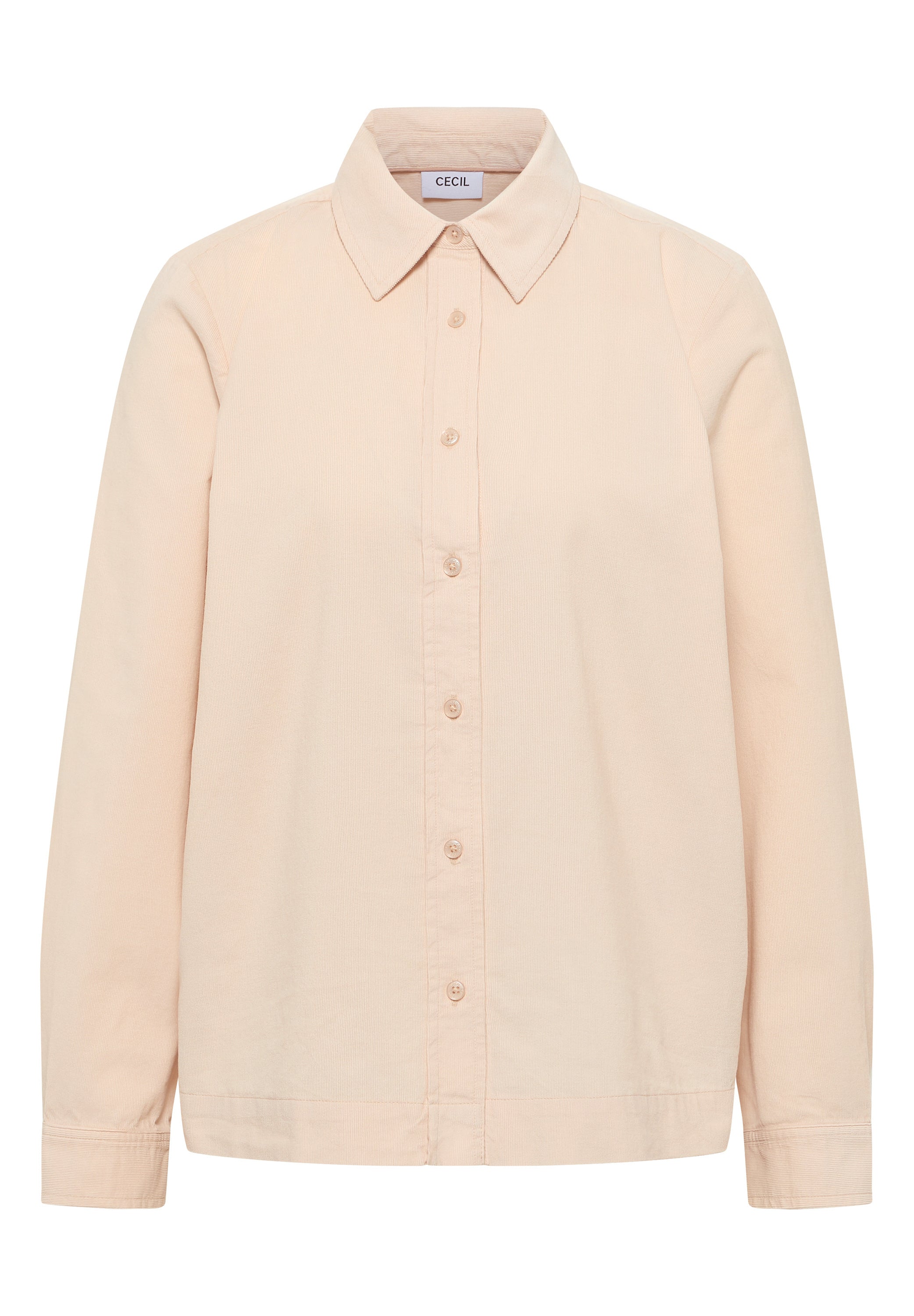 Cordhemd aus Baumwolle - 16983 oat milk beige - Beige