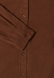 Cordhemd aus Baumwolle - 17113 mocha caramel - Braun