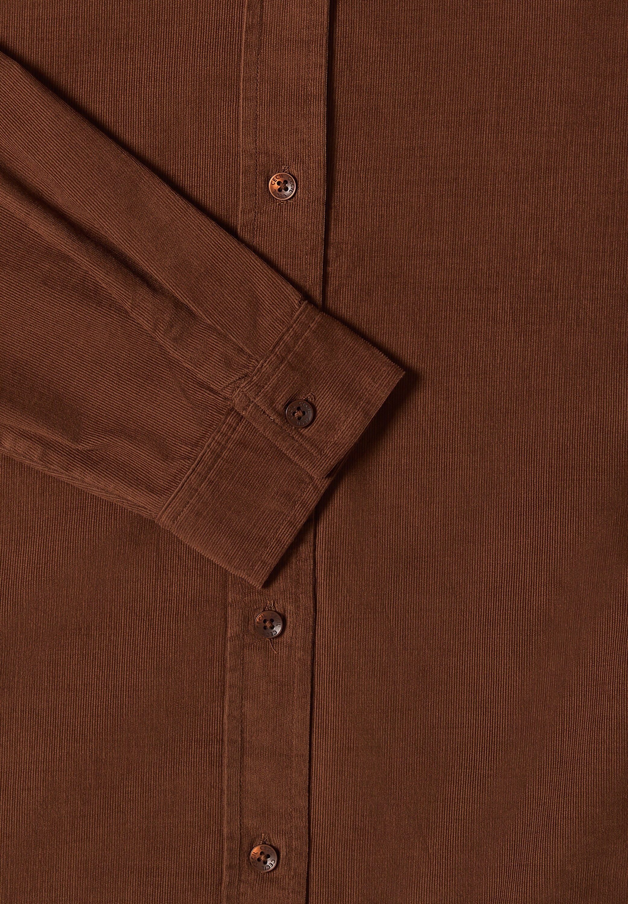 Cordhemd aus Baumwolle - 17113 mocha caramel - Braun