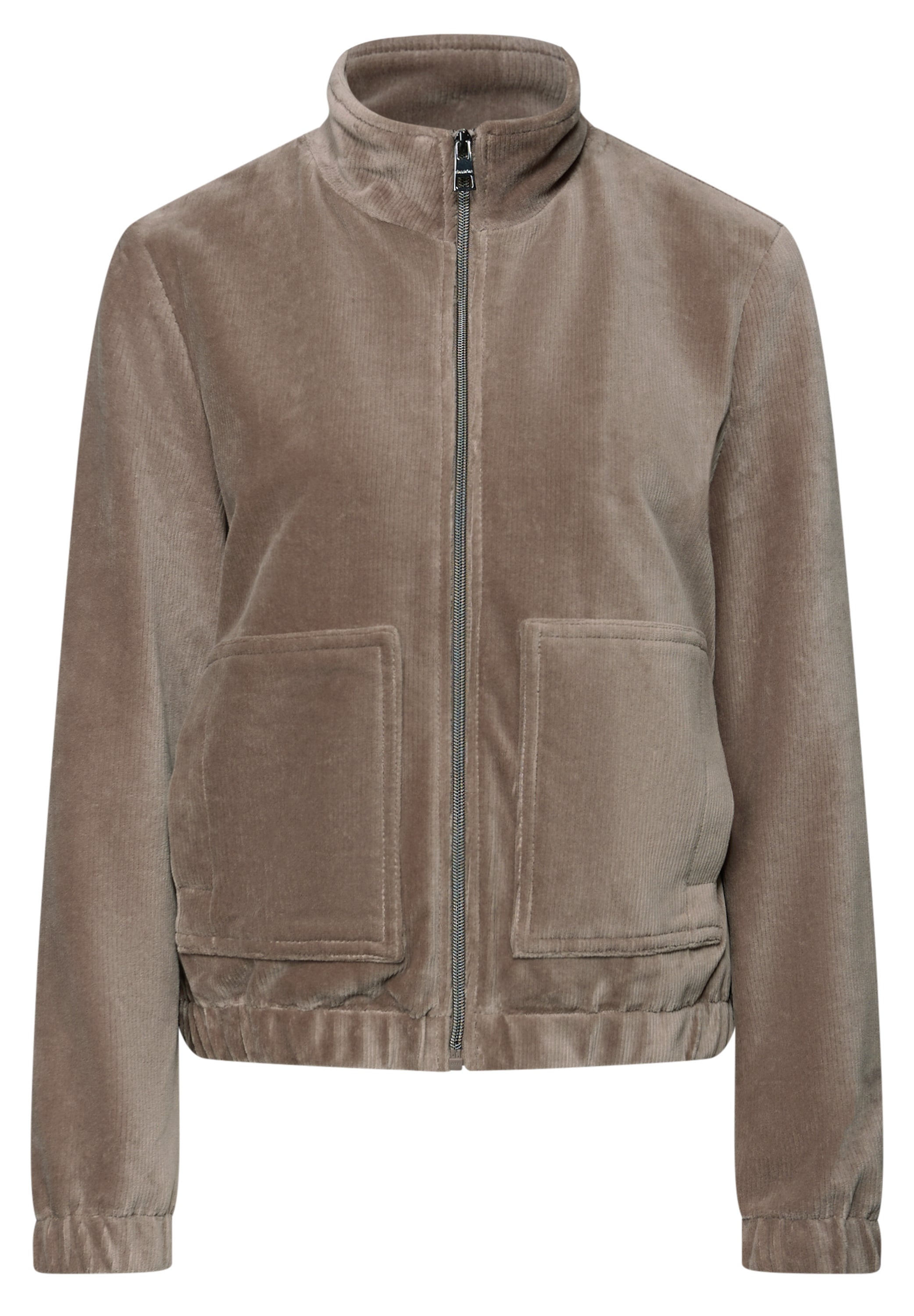 Jacke aus Cord mit Zipper - 16911-silk brown - Braun