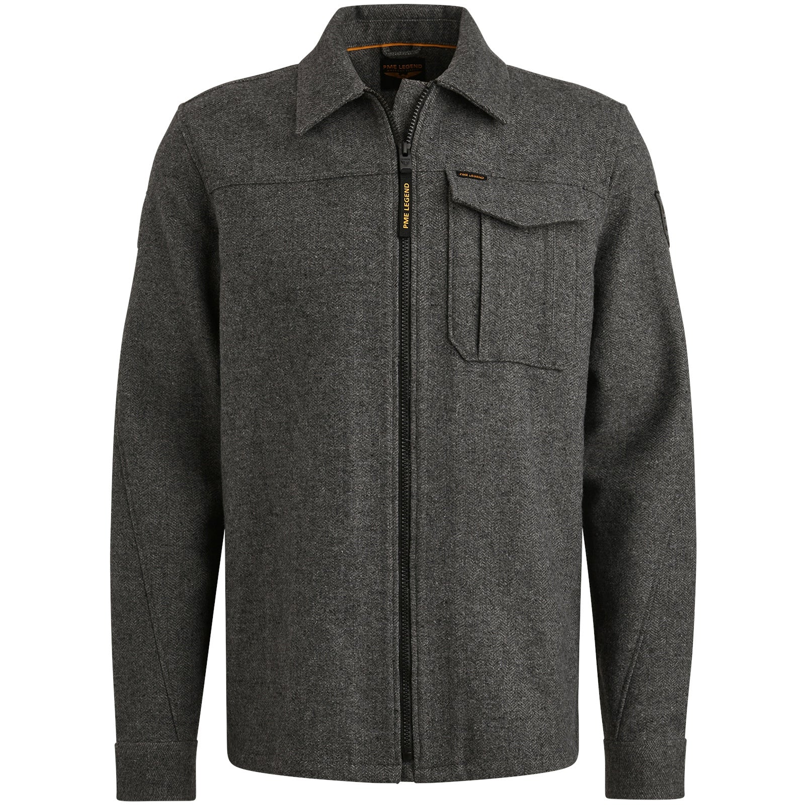Overshirt aus Wollmix - 971-Dark Grey Melee - Grau