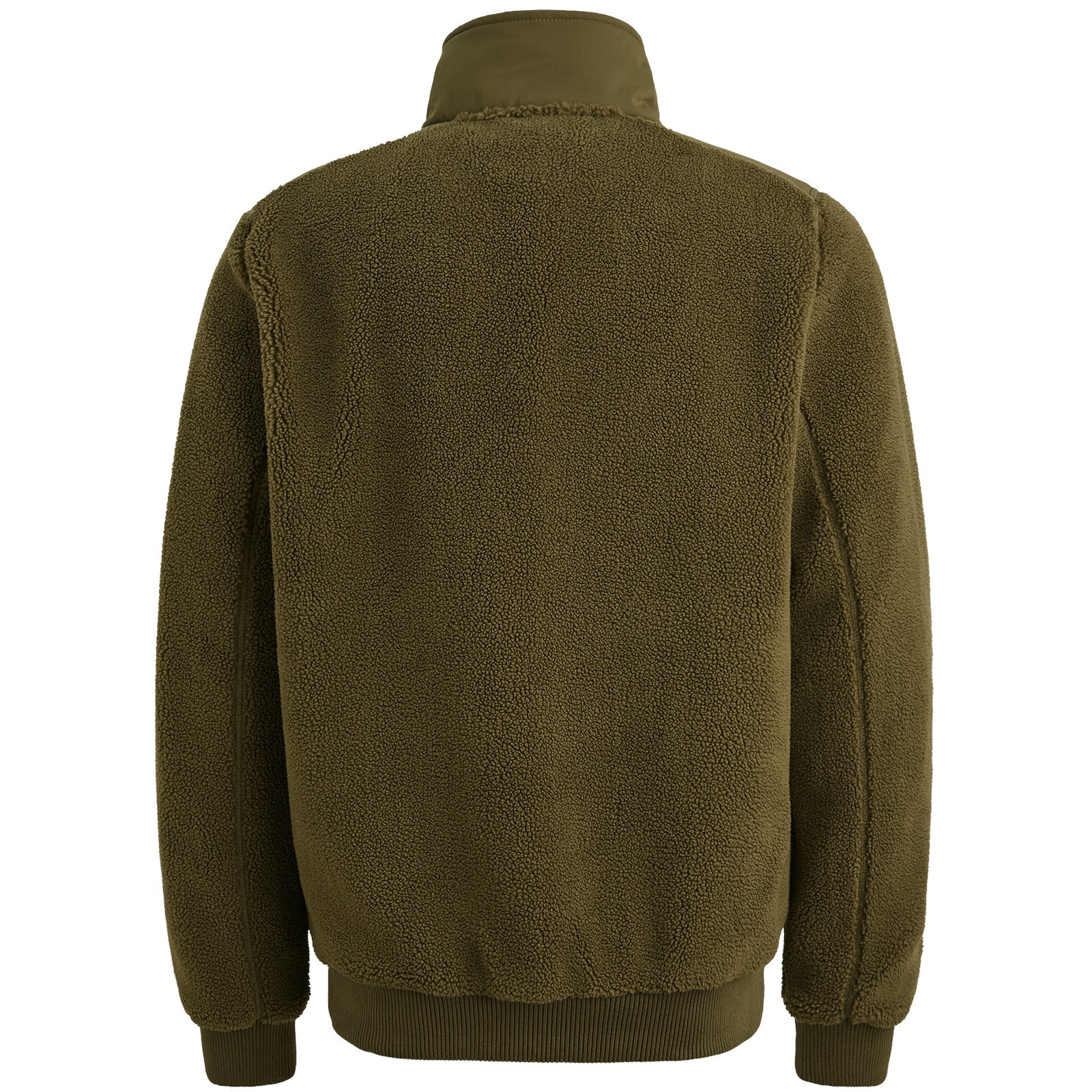 Teddy-Jacke Regular Fit - 6389-Dusky Green - Grün