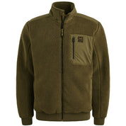 Teddy-Jacke Regular Fit - 6389-Dusky Green - Grün