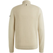 Strickpullover aus Baumwolle - 910-Bone White Melee - Creme