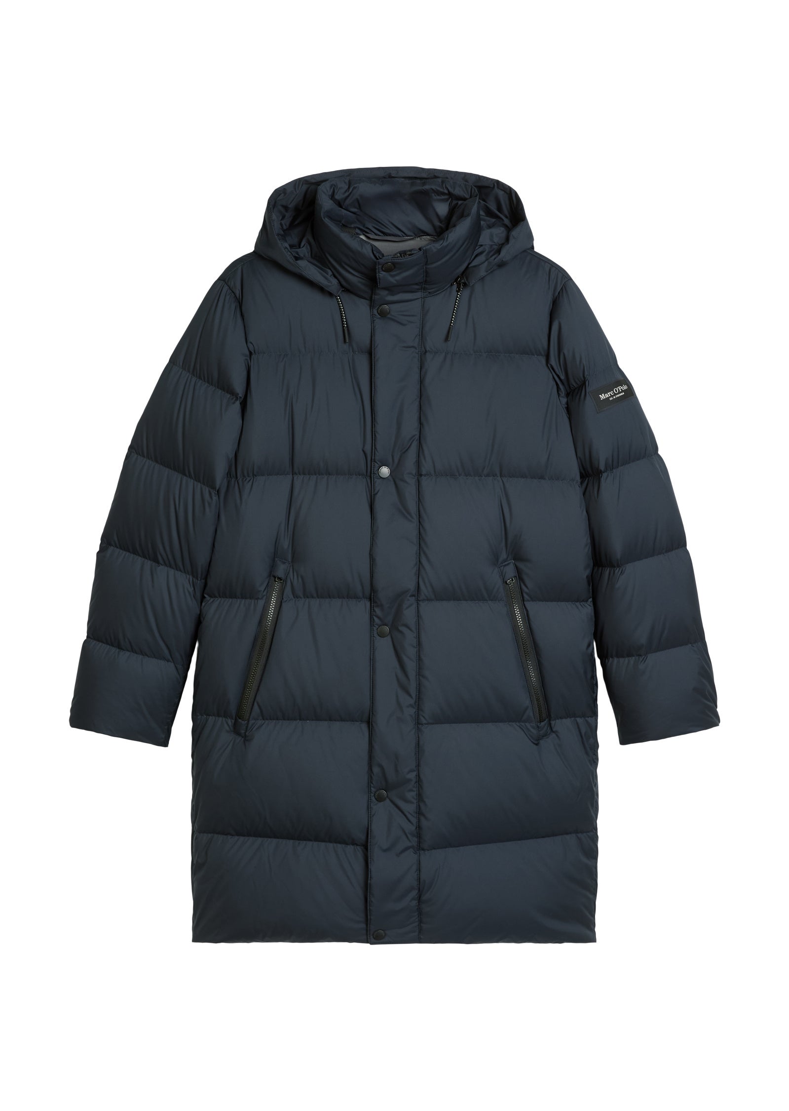 Daunenmantel mit Kapuze - 898-dark navy - Blau