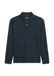 Poloshirt aus Baumwolle - 898-dark navy - Blau