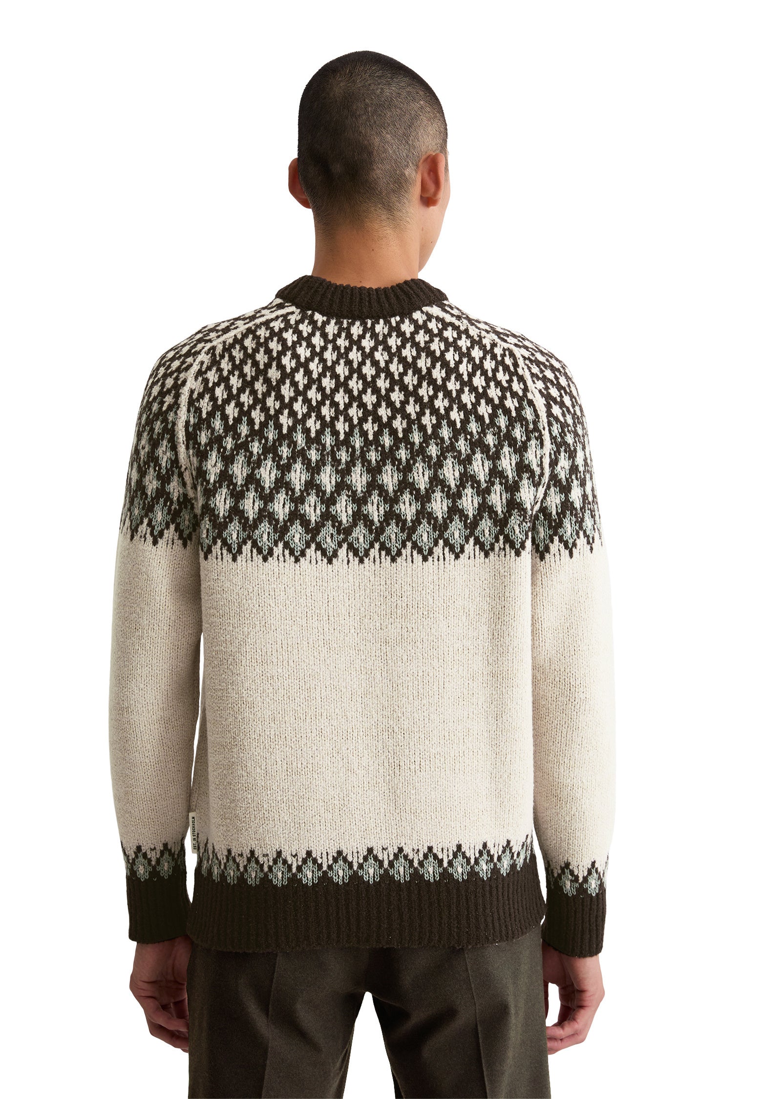 Strickpullover aus Schurwoll-Mix - 707-gray silk - Braun