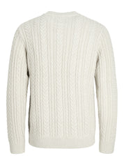 Strickpullover aus Baumwollmix - Silver Lining/Melange - Creme