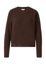 Sweatshirt aus Baumwollmix - 8945-BROWN - Braun