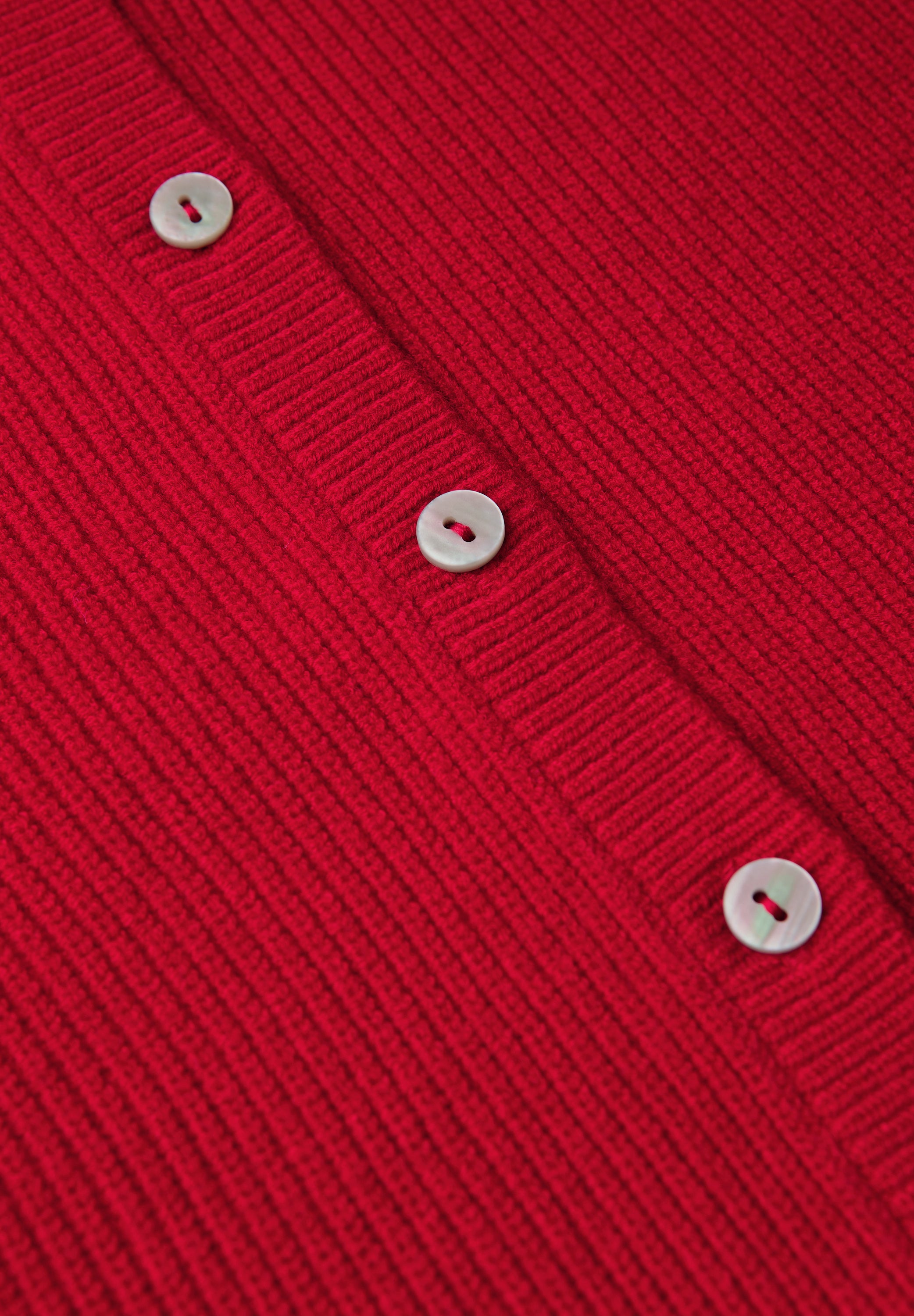 Strickweste aus Wollmix - 16865-racing red - Rot