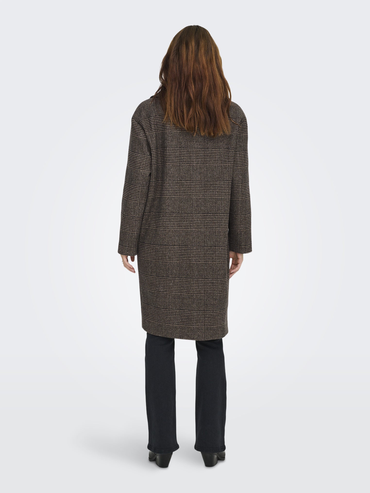 Mantel - Seal Brown/Check - Braun