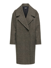 Mantel - Seal Brown/Check - Braun