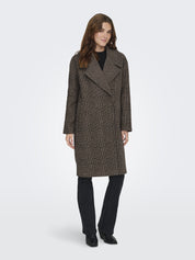 Mantel - Seal Brown/Check - Braun