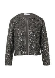 Pailletten-Blazer - 95L9-GREY/BLACK - Grau