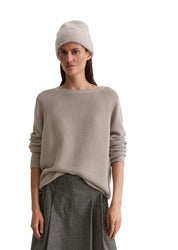 Strickpullover aus Baumwolle - 911-chalky mauve - Beige