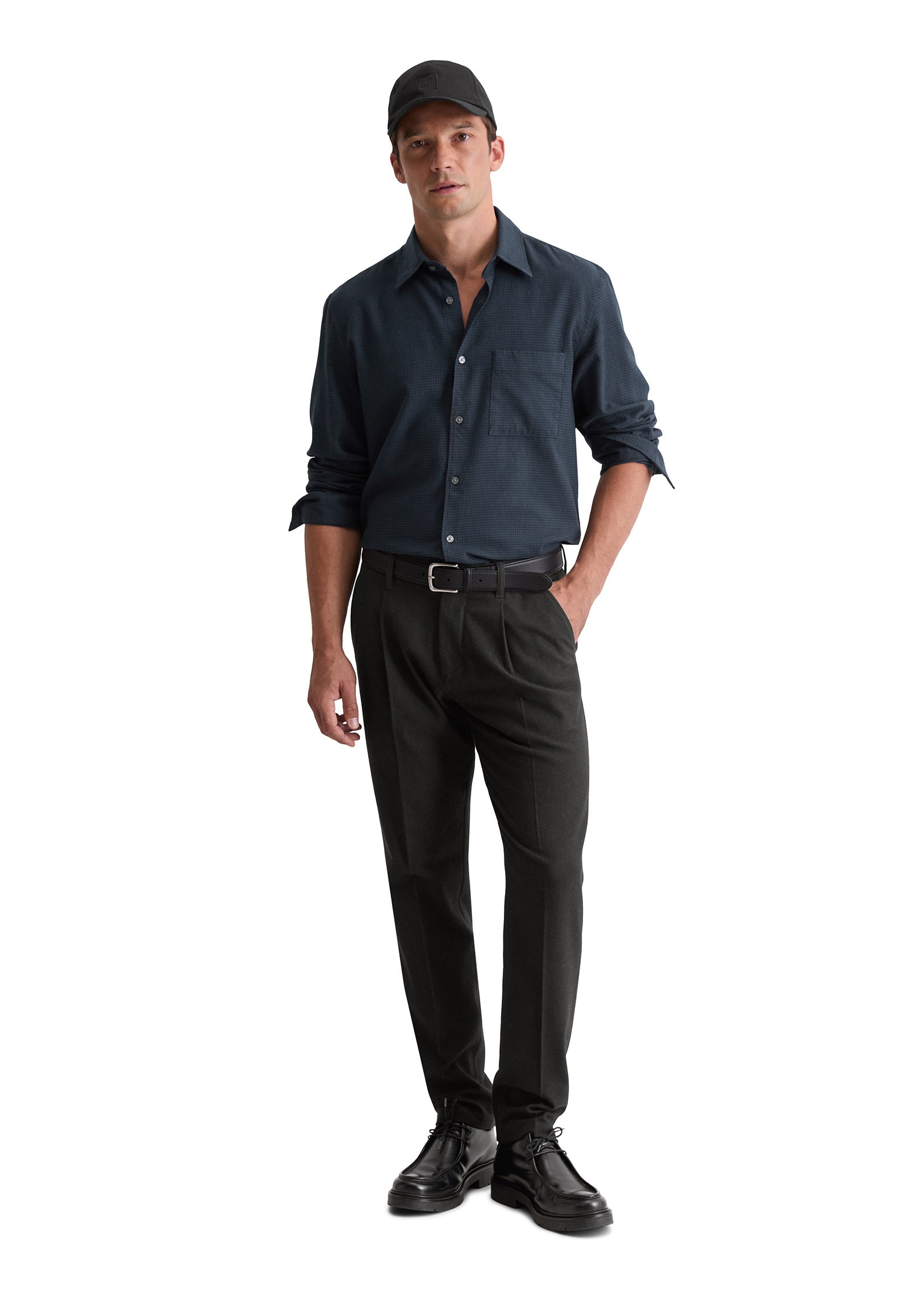 Freizeithemd Regular Fit - K87-multi/ dark navy - Blau