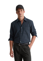 Freizeithemd Regular Fit - K87-multi/ dark navy - Blau
