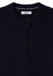 Strickjacke aus Baumwollmix - 16831 urban dark blue - Blau
